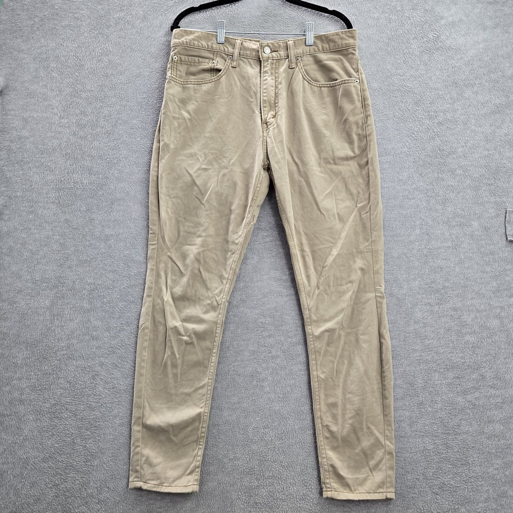 Levi's 508‎ Men Jeans 34X32 Khaki Twill 28" Inseam Cotton